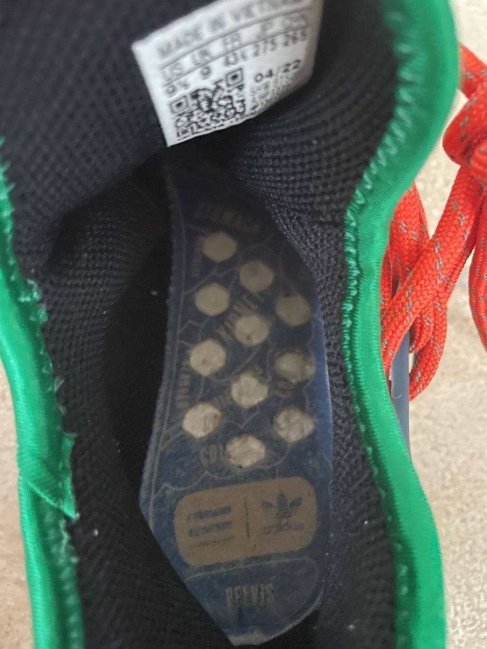 Adidas x Pharrell Williams HU NMD Running Shoes, HP3221, MultiColor, Size 9.5 - Picture 6 of 8